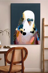 Muhabbet Kuşu Kətan Tablo - Markaev