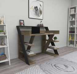 Mundus Çalışma Masası - Antrasit/Cəviz - Modev (1)