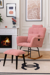Relax Sallanır Tedy Kreslo - Pembe - Eymense (1)