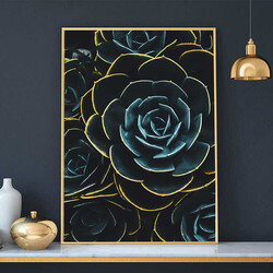 Neon Rose Kətan Tablo - Tabloshop