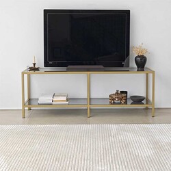 Basic Gold Tv Stend & Füme Cam - 2