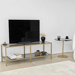 Basic Gold Tv Stend & Füme Cam - 4
