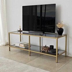 Basic Gold Tv Stend & Füme Cam - 6