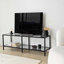 Basic Siyah Tv Stend & Füme Cam - 1