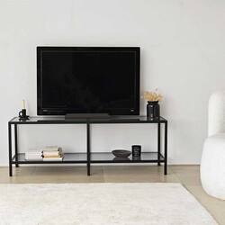 Basic Siyah Tv Stend & Füme Cam - 2