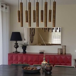 Bronz Dekorativ Güzgü 130x62 cm A309y - Neostill