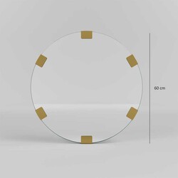 Chakra Hamam Güzgüsü - Gold Metal - 8