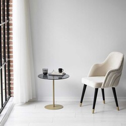 Chill-Out Sehpa / Gold & Füme 