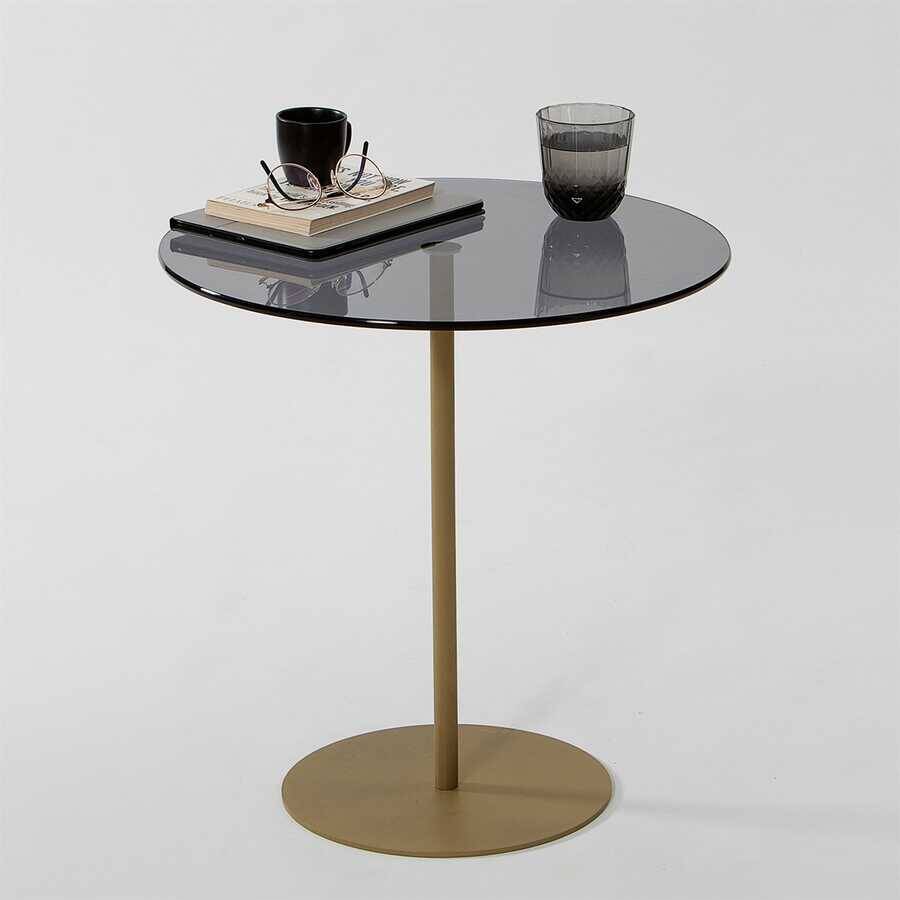 Chill-Out Sehpa / Gold & Füme - 3