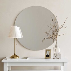 Dekoratif Yuvarlak Güzgü Ceviz A712 - Neostill (1)