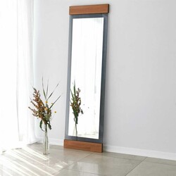 Murano Boy Güzgüsü -Meşe Renk&Füme Cam - Neostill