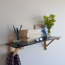 Divar Rəfi Füme Temperli Cam R106 - Neostill (1)