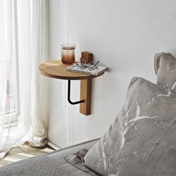 Reve Divar Rəfi - Siyah & Meşe - Neostill