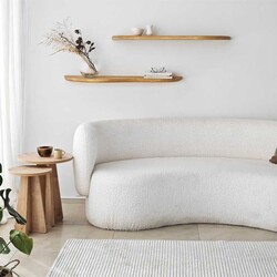 Wavy 2 Li Masif Divar Rəfi - Neostill