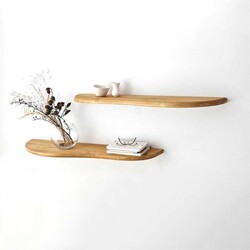 Wavy 2 Li Masif Divar Rəfi - Neostill (1)