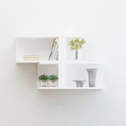 Nərgiz 2 Divar Rəfi - Ağ - Decoroom Collection (1)