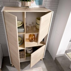 Nesco Kitab Rəfi - Ağ/Meşə - Modev (1)