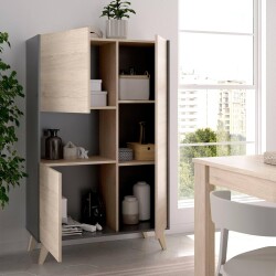 Nesco Kitab Rəfi - Antrasit/Meşə - Modev (1)