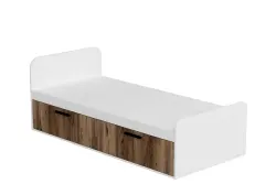 Newra Bir Nəfərlik Çarpayı - Cəviz/Ağ - 5