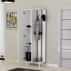 Nina Asılqanlı Dəhliz Dolabı - Ağ - Arneto (1)