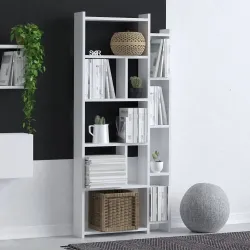 Nina Kitab Rəfi - Ağ - Decoroom Collection (1)