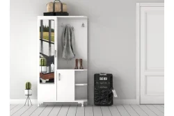 Nord Güzgülü, Asılqanlı Dəhliz Dolabı - Ağ - 1