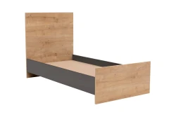 Nuvia Bir Nəfərlik Çarpayı 90x190cm - Meşə/Antrasit - 5