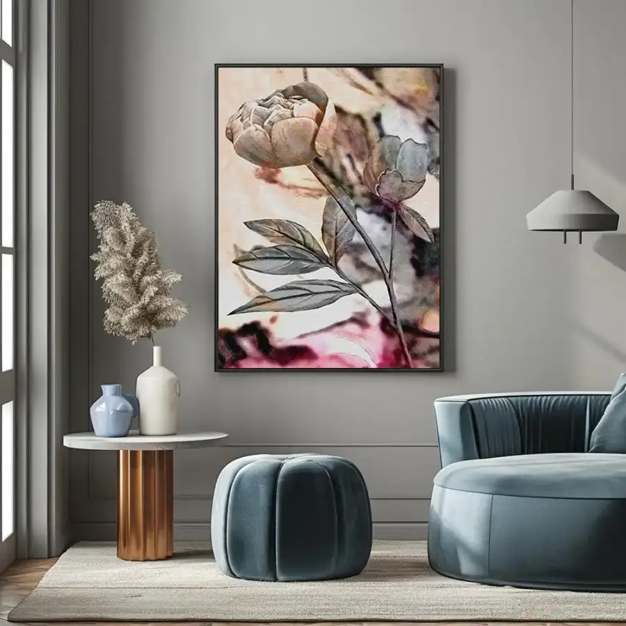 Oil Painting Flower Kətan Tablo TB2107 - 1