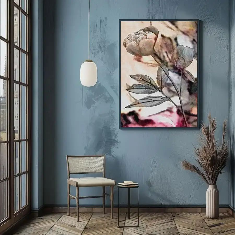 Oil Painting Flower Kətan Tablo TB2107 - 2