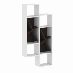 Orkide 2 Divar Rəfi - Ağ/Cəviz - Decoroom Collection (1)