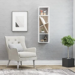 Orkide Divar Rəfi - Ağ/Meşə - 1