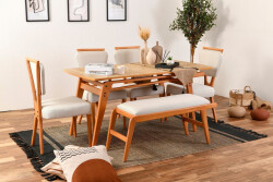 Palace Masa Dəsti 4 Stul + Bench - Vow