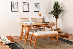 Palace Masa Dəsti 2 Stul + Masa + Bench - Vow