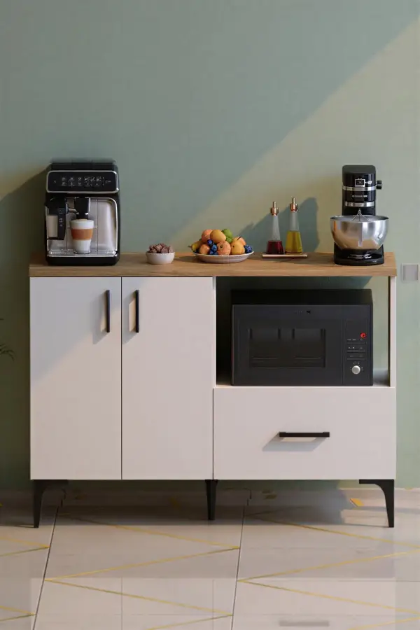 Palvin Çox Məqsədli Dolab - Ağ/Meşə - 3