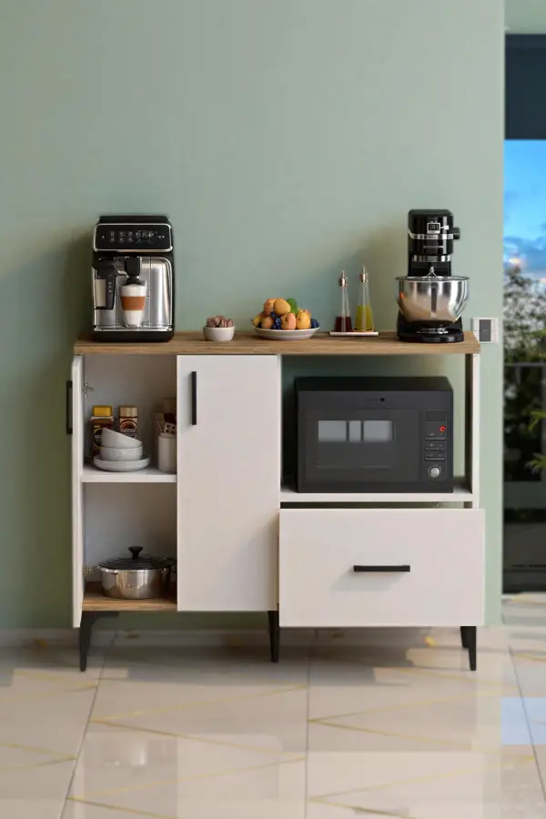 Palvin Çox Məqsədli Dolab - Ağ/Meşə - 4