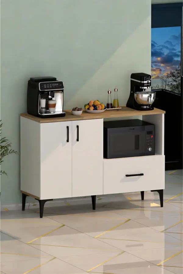 Palvin Çox Məqsədli Dolab - Ağ/Meşə - 1