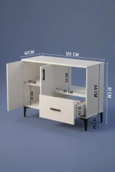 Palvin Çox Məqsədli Dolab - Ağ/Meşə - 7