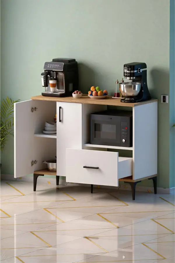 Palvin Çox Məqsədli Dolab - Ağ/Meşə - 2