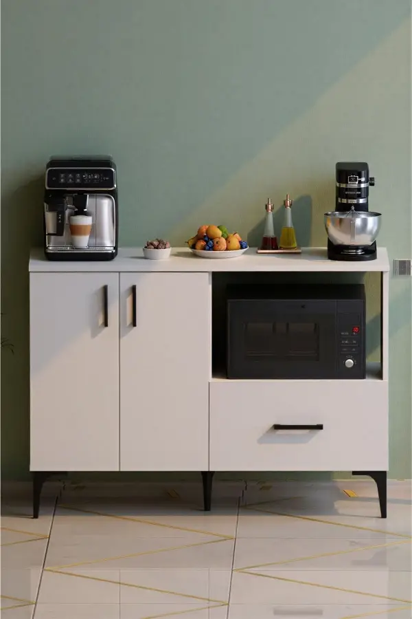 Palvin Çox Məqsədli Dolab - Ağ - 2