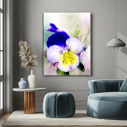 Panasy Flower Kətan Tablo TB1337 - 1