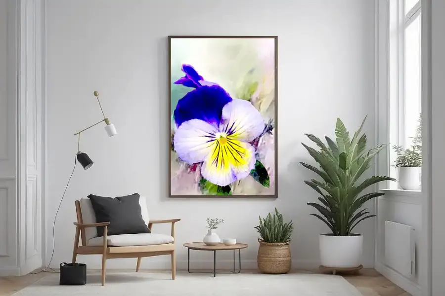 Panasy Flower Kətan Tablo TB1337 - 3