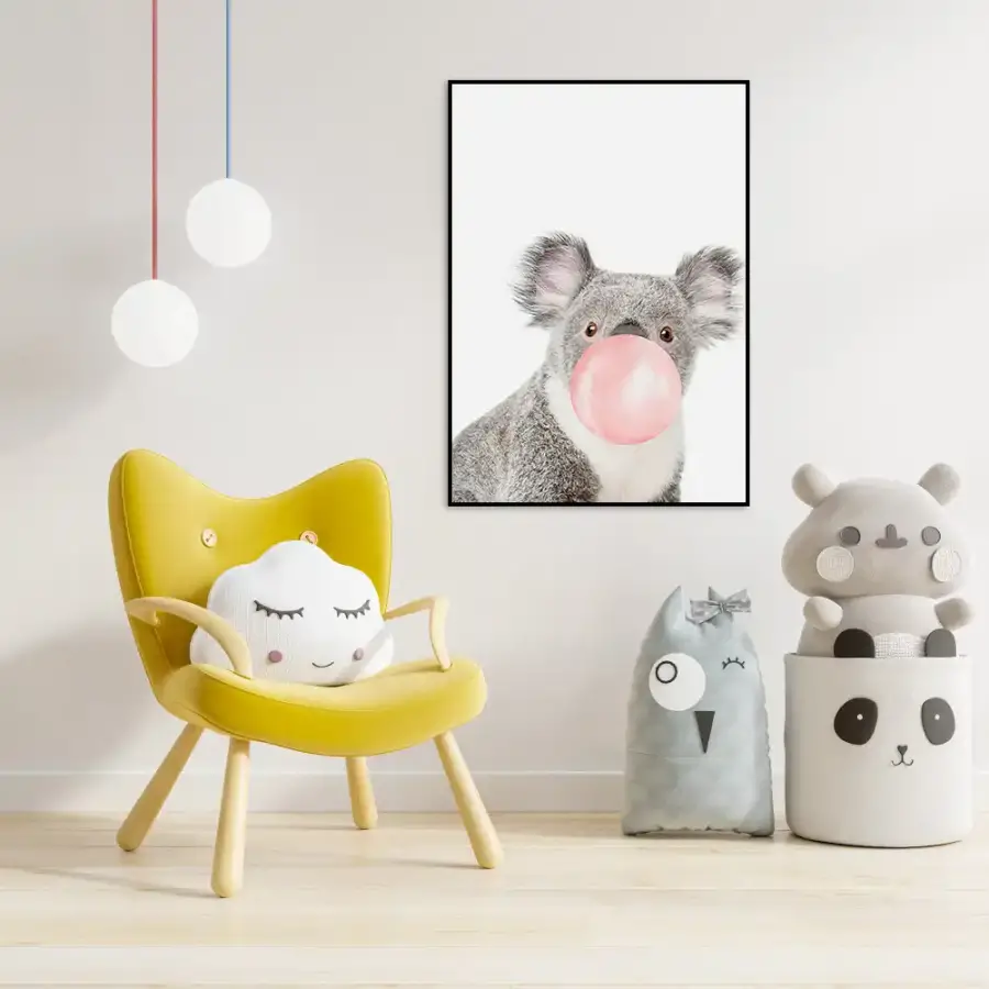 Panda Ballon Kətan Tablo TB1142 - 2