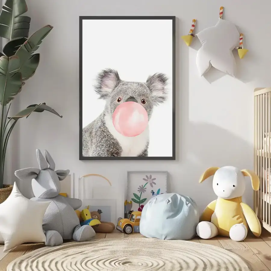 Panda Ballon Kətan Tablo TB1142 - 1