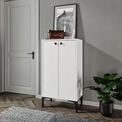 Paris Ayyaqabı Dolabı - Ağ - 2