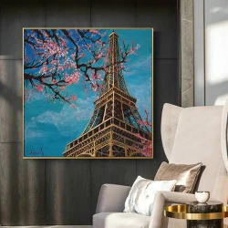 Paris Eyfel Qülləsi Kətan Tablo TB1511 - 4