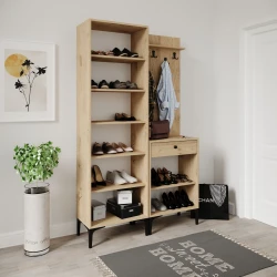 Paris Həsirli Ayyaqqabı və Dəhliz Dolabı - Meşə - Venatto (1)