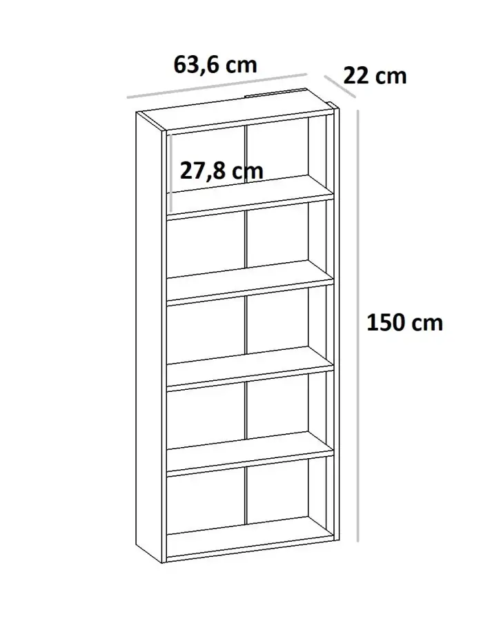 Paris Kitab Rəfi - Cəviz - 7