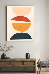 Pastel Vuruşlar Kanvas Tablo - 1