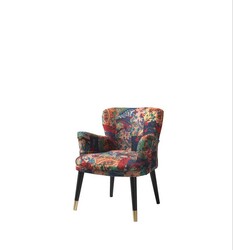 Patchwork Kreslo Çok Renkli - Vistaso Concept (1)