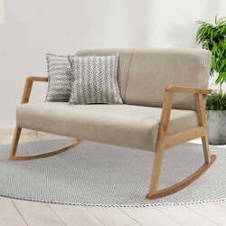 Pavia 2 Yerli Yellenen Berjer Kreslo - Qəhvəyi - Zemhome